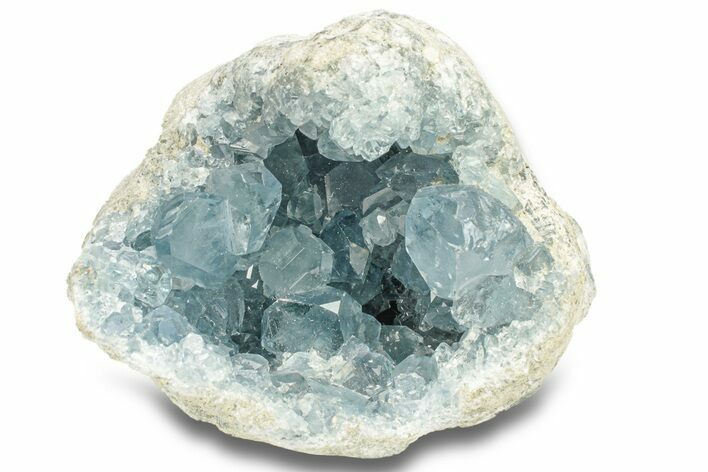 Crystal Filled Celestine (Celestite) Geode - Madagascar #271570